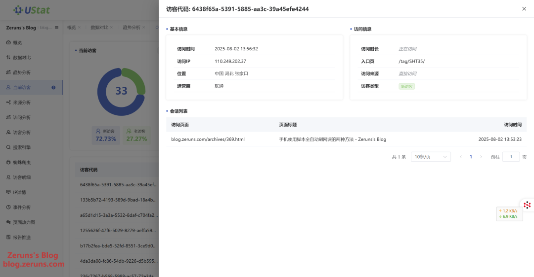 分享一个免费的网站流量统计平台——UStat,让你对每日流量了如指掌。 分享一个免费的网站流量统计平台——UStat,让你对每日流量了如指掌。