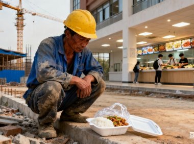 大学生2000元生活费不够用？农民工开水泡剩饭的日子，藏着消费观真相